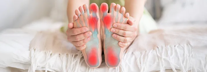 Chiropractic Campbell CA Foot Pain A person with foot pain.